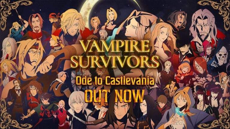 Atualização 1.06 de Vampire Survivors para Patch 1.12 chega ao conteúdo de Ode to Castlevania
