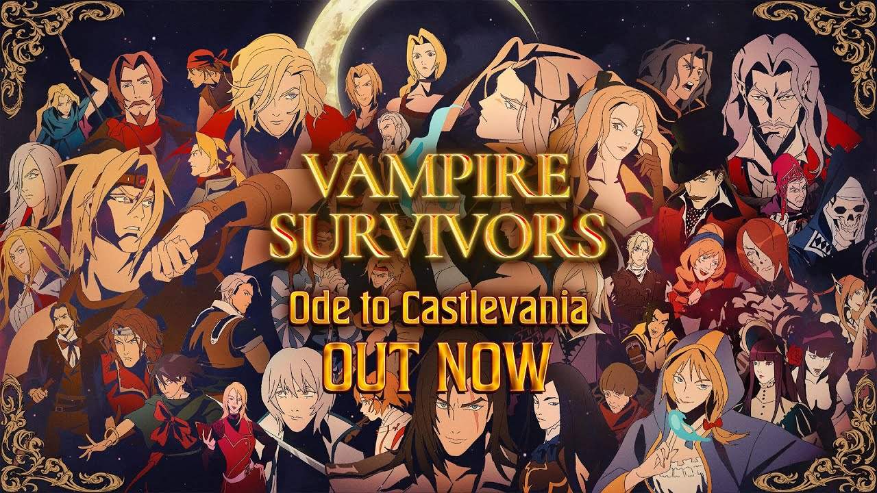 Atualização 1.06 de Vampire Survivors para Patch 1.12 chega ao conteúdo de Ode to Castlevania