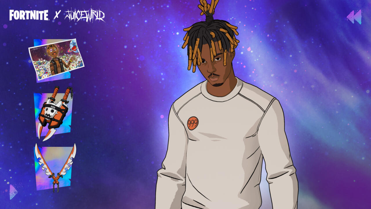 Os jogadores do Fortnite podem ganhar esta skin Juice WRLD gratuitamente.