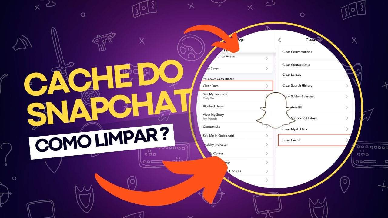Como limpar o cache do Snapchat no iPhone?