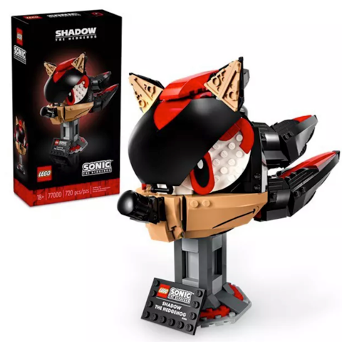 Construa Shadow The Hedgehog's Head com 720 peças de Lego por apenas US $ 56
