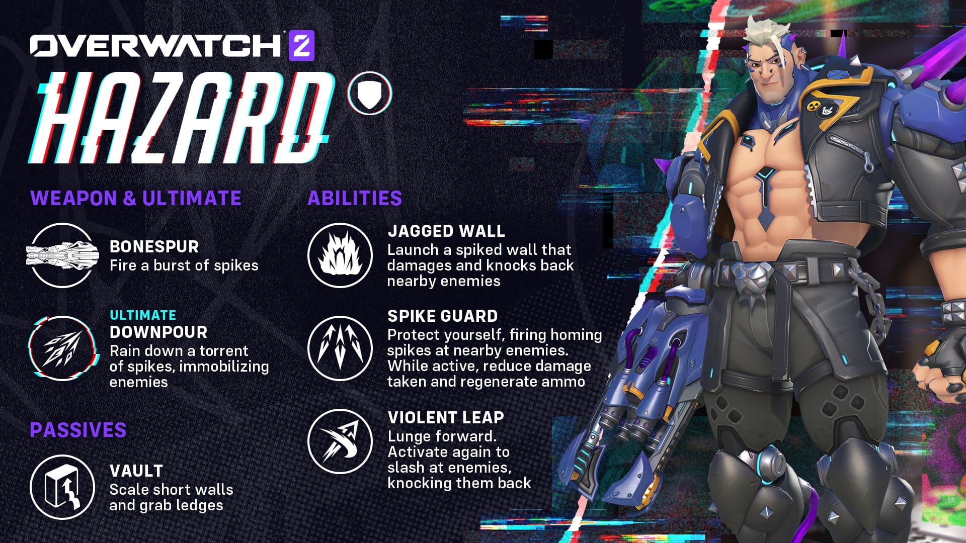 Novo Overwatch 2 Tank Hero “Hazard” jogável por tempo limitado neste fim de semana, aqui estão suas habilidades