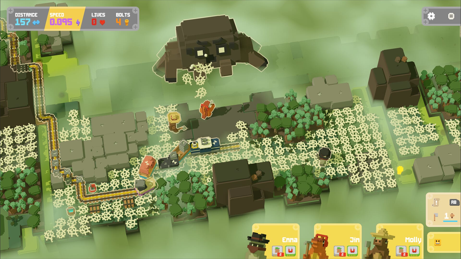 Indoor Studios Talks Unrailed 2: De volta aos trilhos; A sequência da construção de trilhos de trem Roguelike