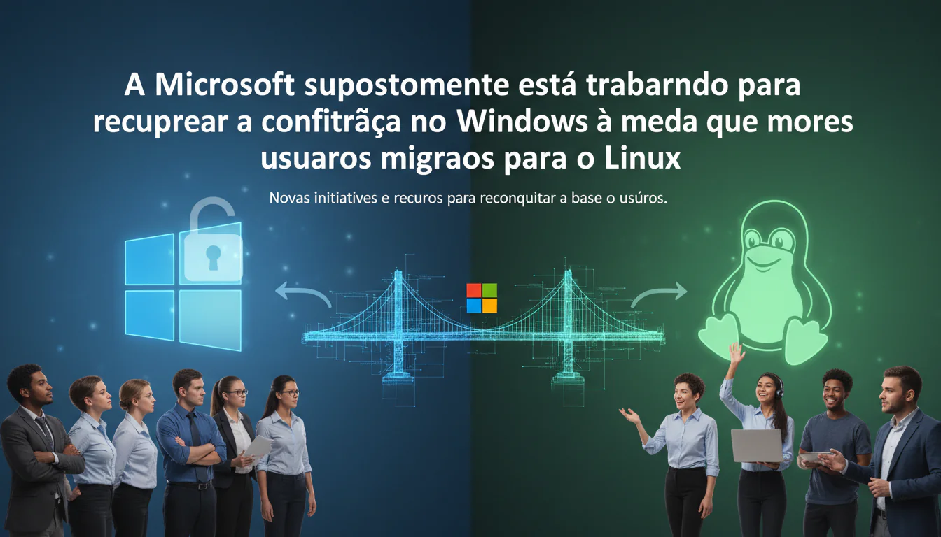 A Microsoft supostamente está trabalhando para recuperar a confiança no Windows à medida que mais usuários migram para o Linux
