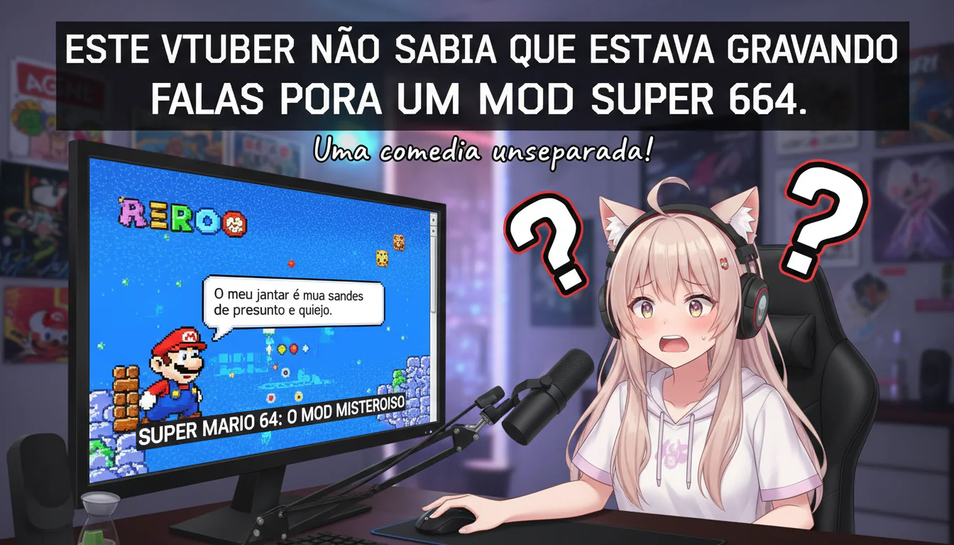 Este VTuber não sabia que estava gravando falas para um mod Super Mario 64