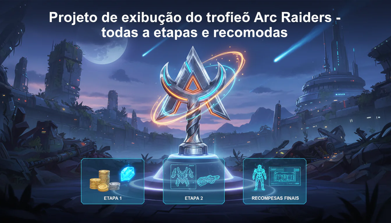 Projeto de exibição do troféu Arc Raiders – todas as etapas e recompensas