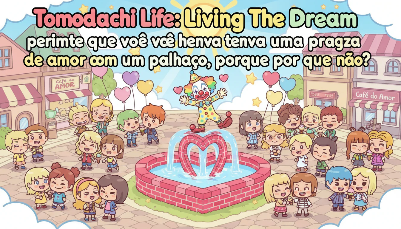 Tomodachi Life: Living The Dream permite que você tenha uma praça de amor com um palhaço, porque por que não? Tomodachi Life: Living The Dream permite que você tenha uma praça de amor com um palhaço, porque por que não?