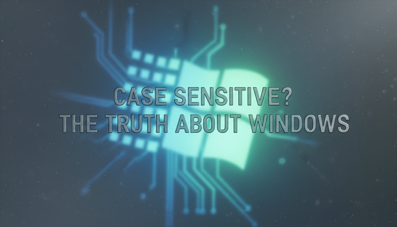 Windows Distingue Maiúsculas e Minúsculas? A Verdade!