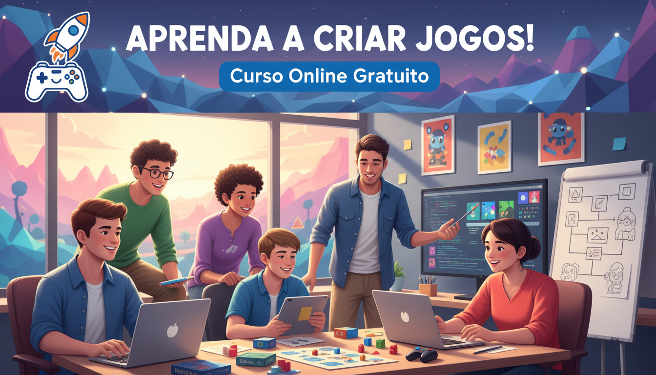 Curso Gratuito de Desenvolvimento de Jogos: Aprenda a Criar Jogos!