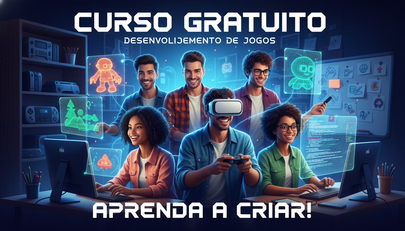 Curso Gratuito de Desenvolvimento de Jogos: Aprenda a Criar!