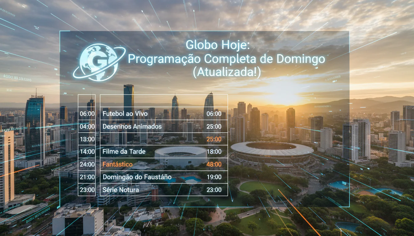 Globo Hoje: Programação Completa de Domingo (Atualizada!)