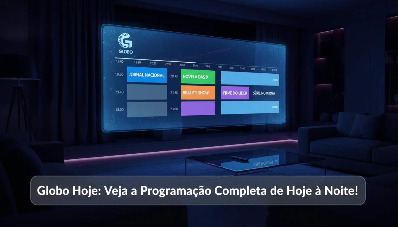 Globo Hoje: Veja a Programação Completa de Hoje à Noite!
