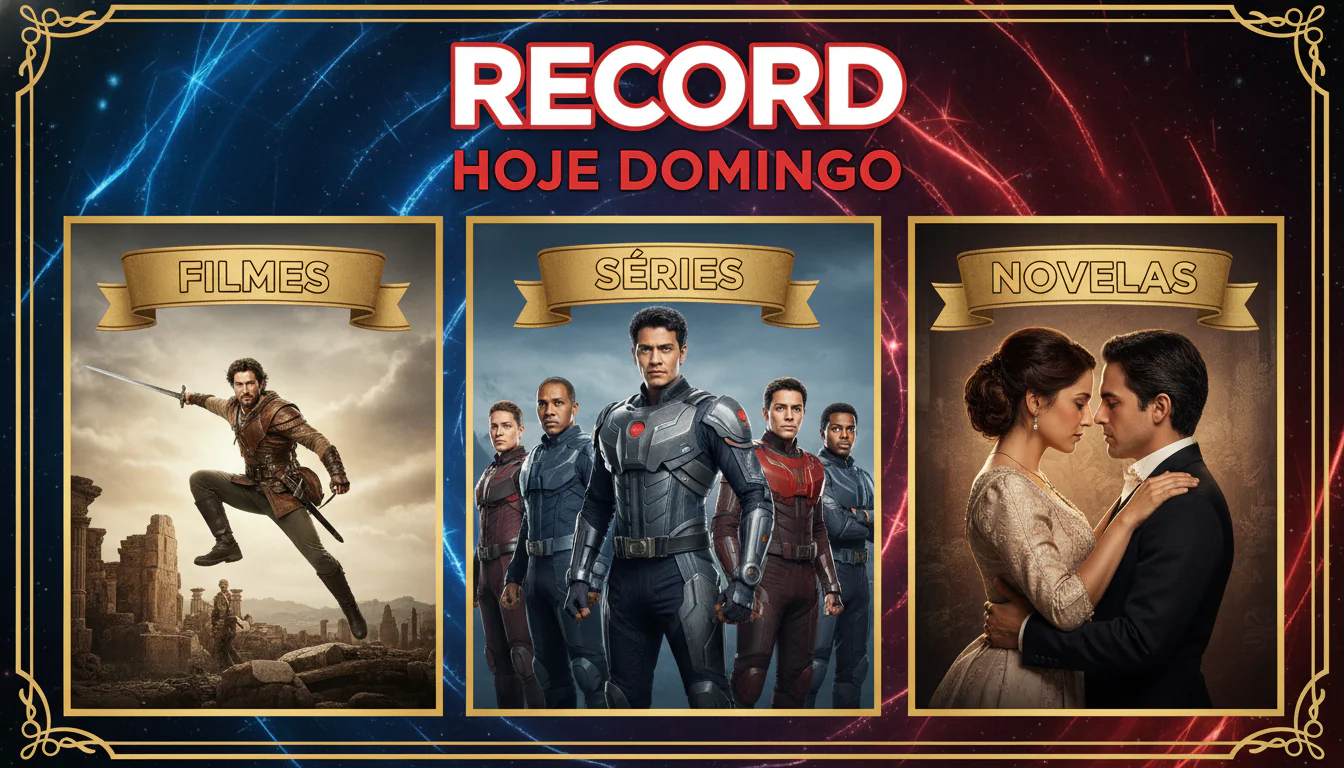 Programação Record Hoje Domingo: Filmes, Séries e Novelas!