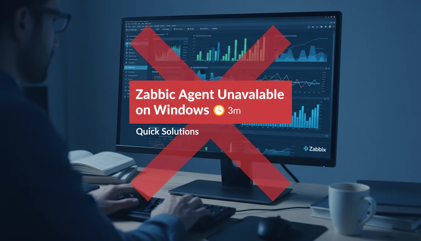 Zabbix Agent Indisponível no Windows (3m): Soluções Rápidas