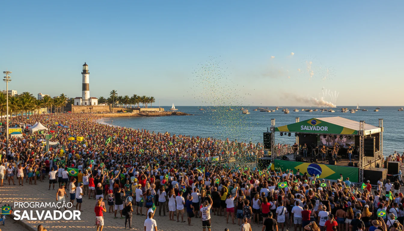 Programação 7 de Setembro em Salvador: Shows e Eventos Grátis