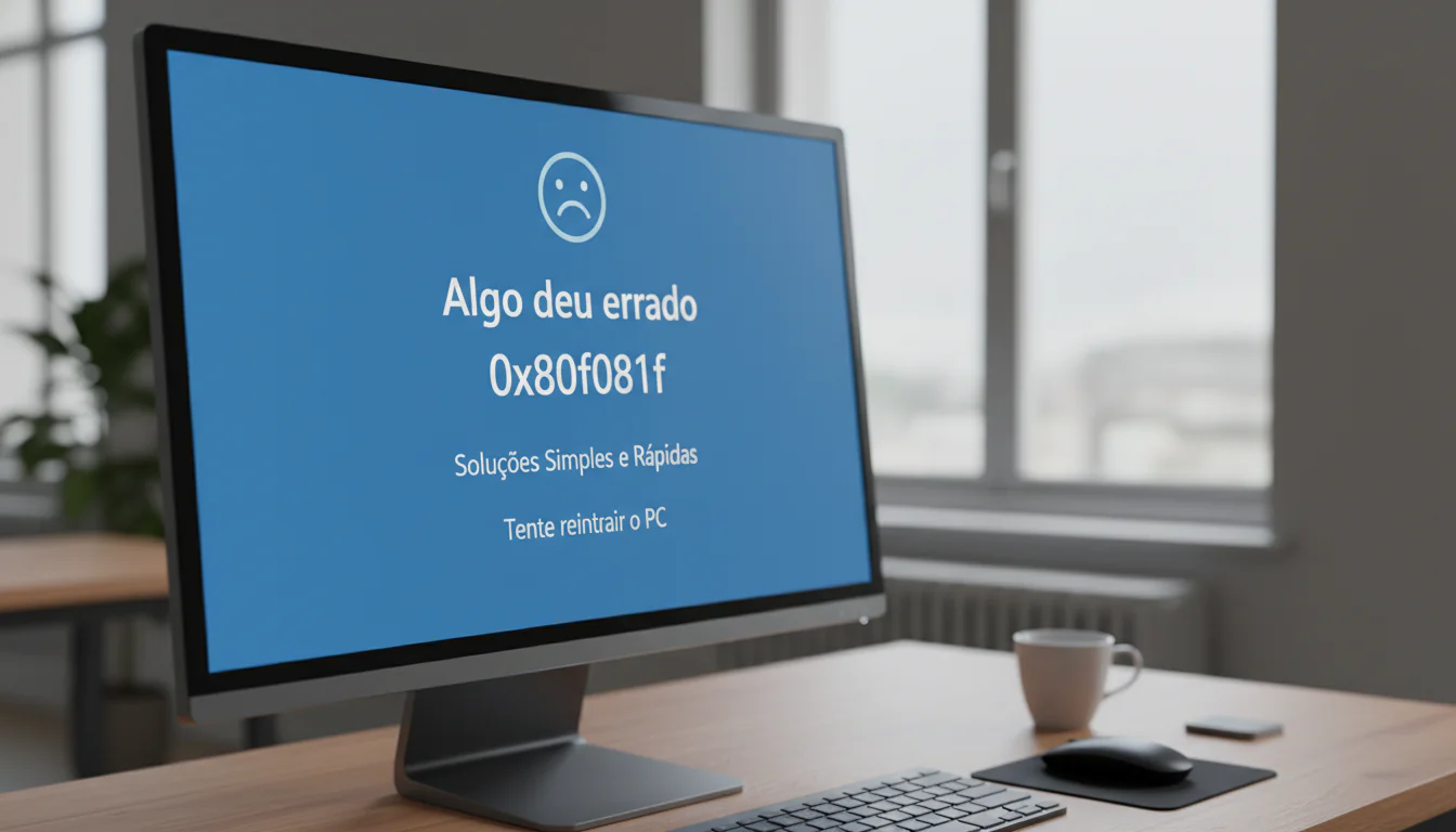 Erro 0x800f081f no Windows: Soluções Simples e Rápidas