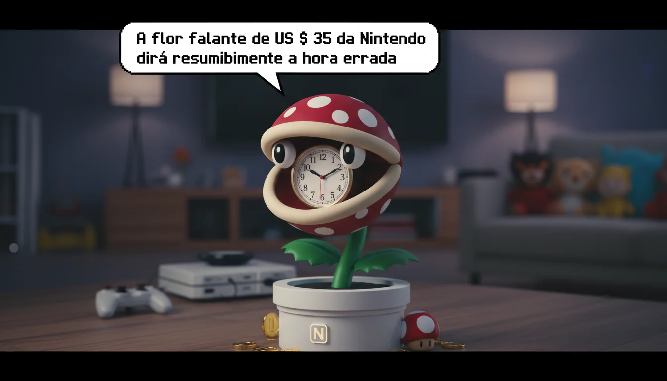A flor falante de US $ 35 da Nintendo dirá resumidamente a hora errada
