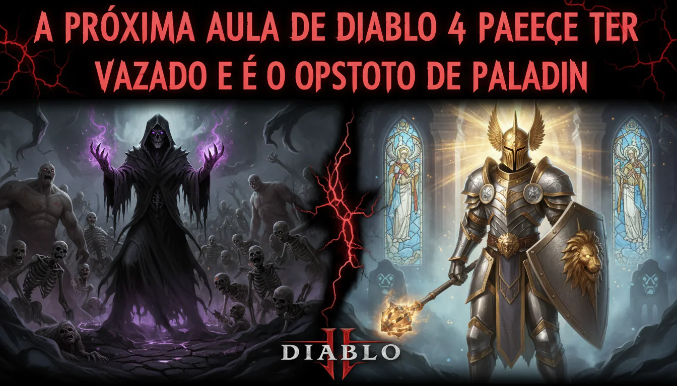 A próxima aula de Diablo 4 parece ter vazado e é o oposto de Paladin