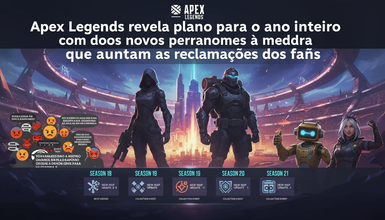 Apex Legends revela plano para o ano inteiro com dois novos personagens à medida que aumentam as reclamações dos fãs