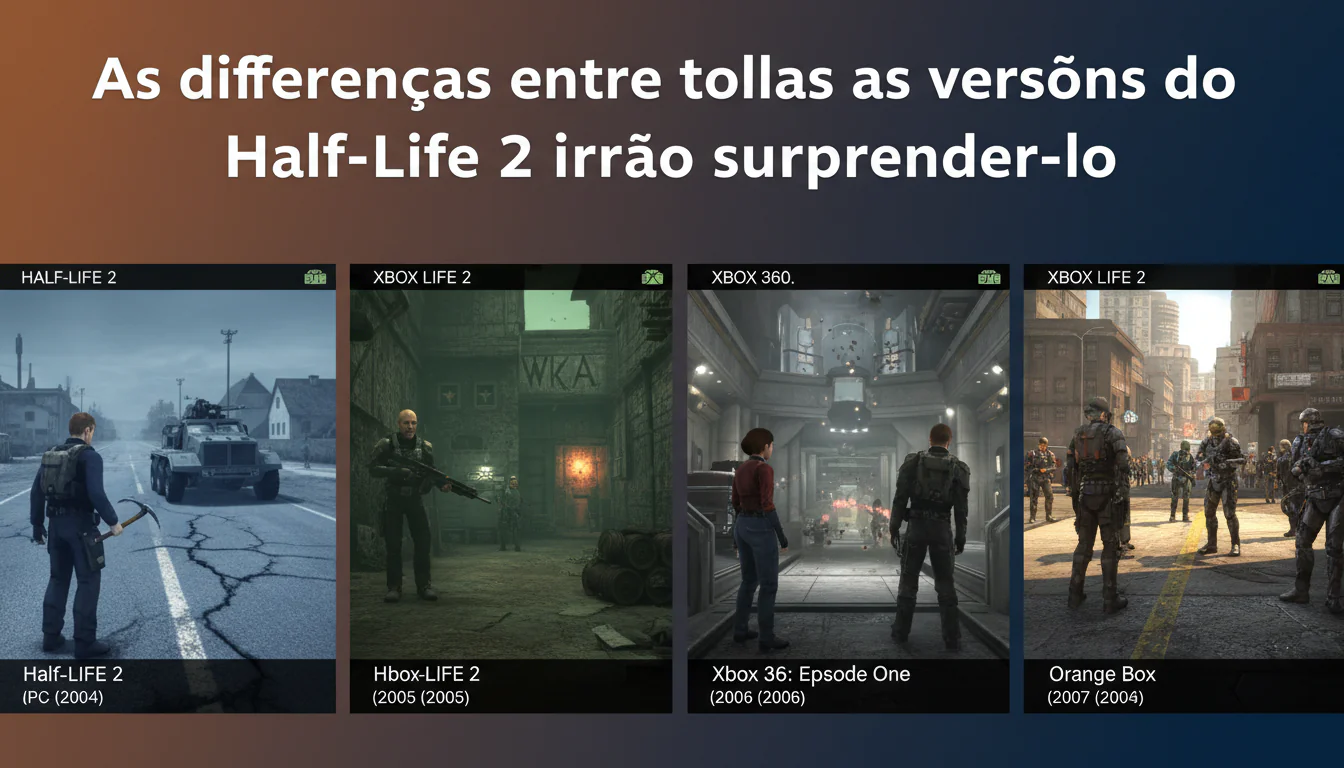 As diferenças entre todas as versões do Half-Life 2 irão surpreendê-lo As diferenças entre todas as versões do Half-Life 2 irão surpreendê-lo