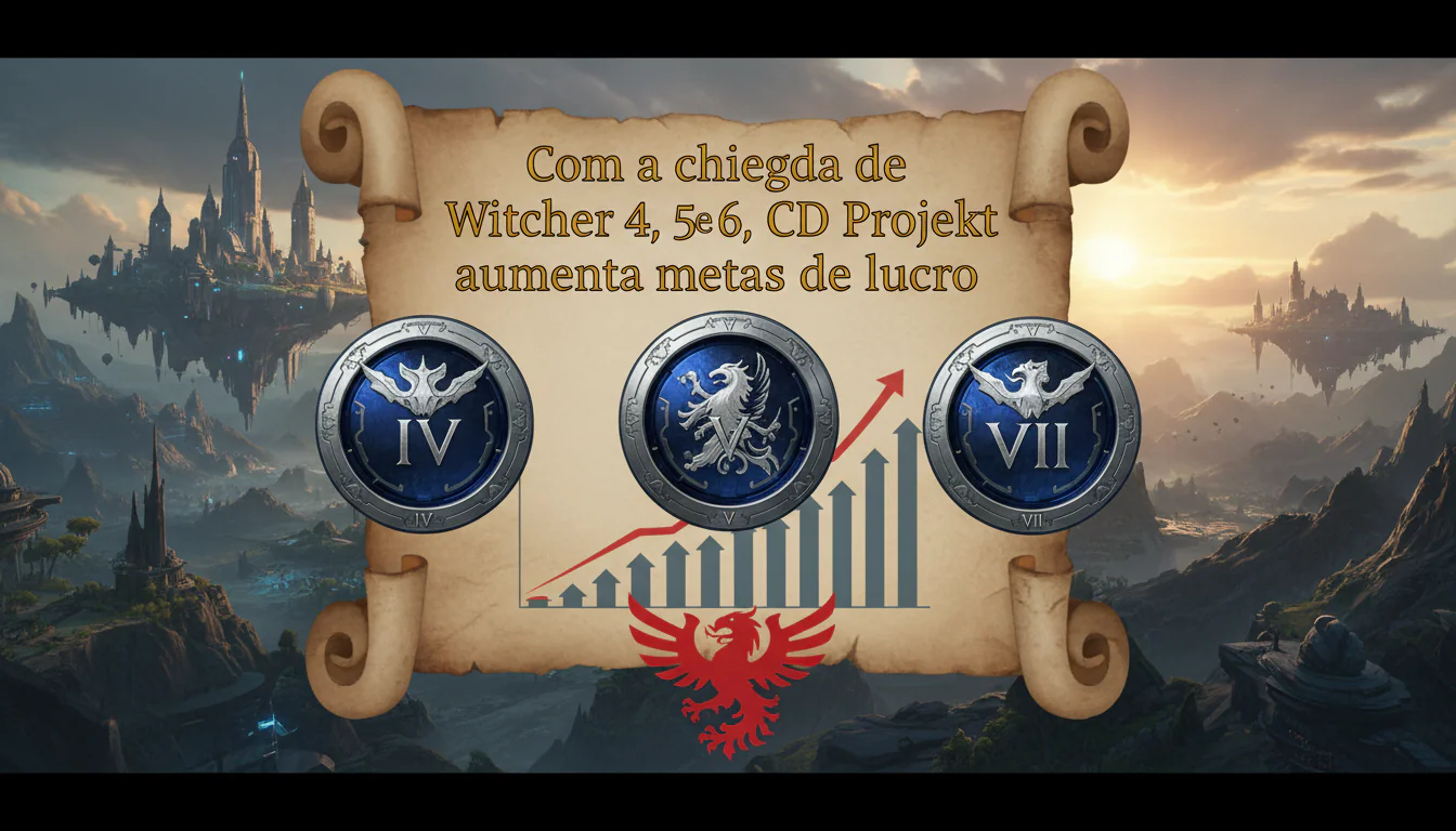 Com a chegada de Witcher 4, 5 e 6, CD Projekt aumenta metas de lucro