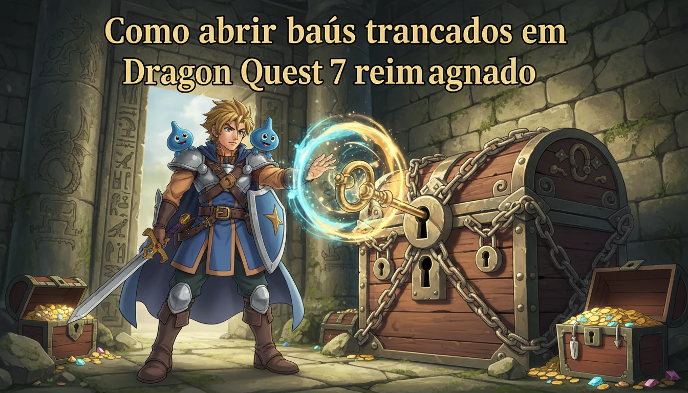 Como abrir baús trancados em Dragon Quest 7 reimaginado