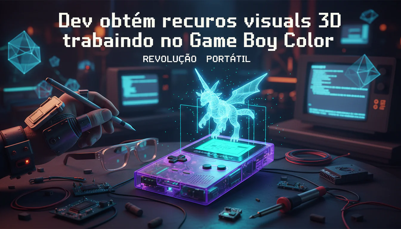 Dev obtém recursos visuais 3D trabalhando no Game Boy Color