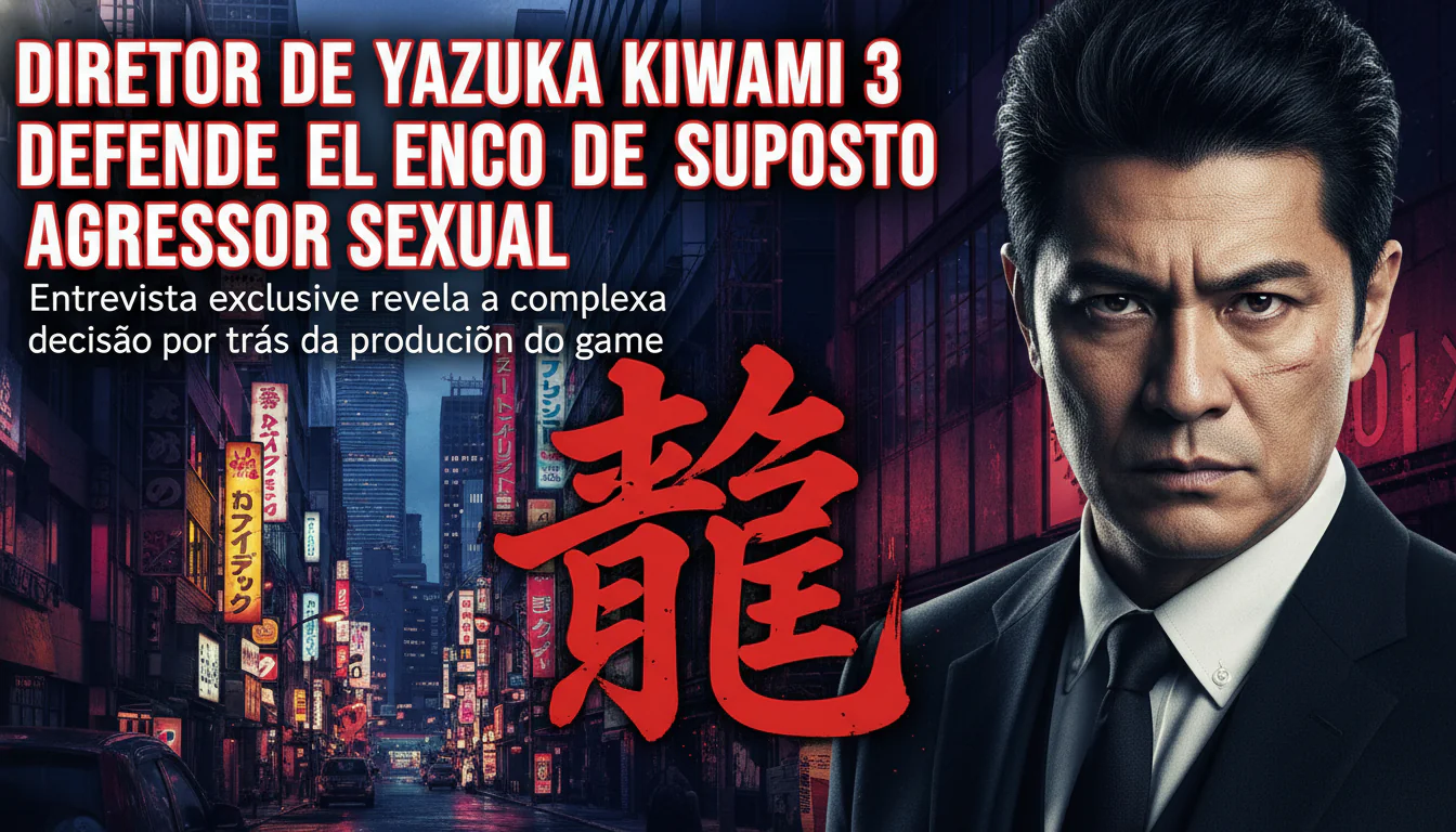 Diretor de Yazuka Kiwami 3 defende elenco de suposto agressor sexual