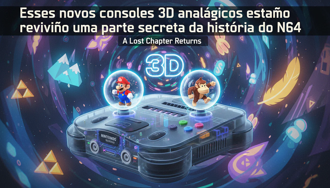 Esses novos consoles 3D analógicos estão revivendo uma parte secreta da história do N64