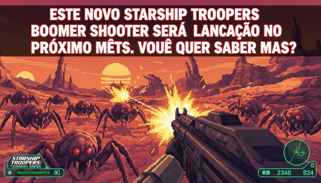 Este novo Starship Troopers Boomer Shooter será lançado no próximo mês, você quer saber mais?