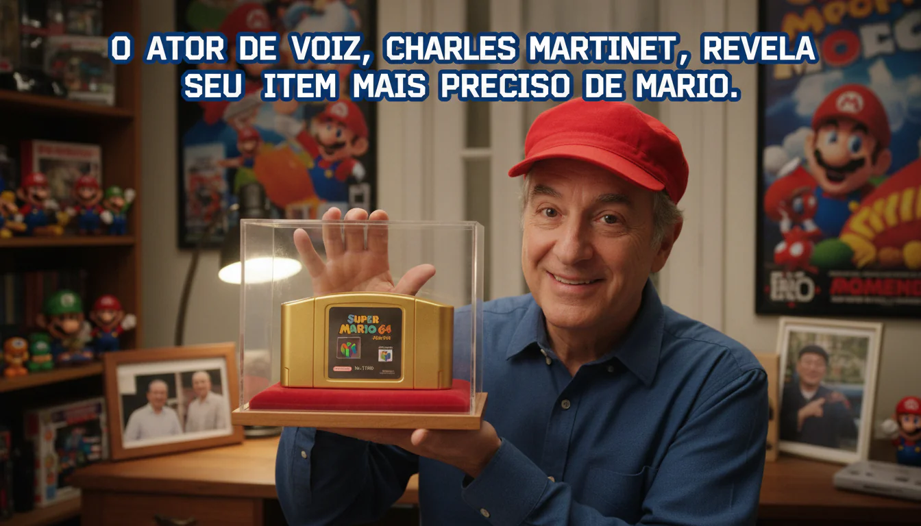 O ator de voz de Mario, Charles Martinet, revela seu item mais precioso de Mario