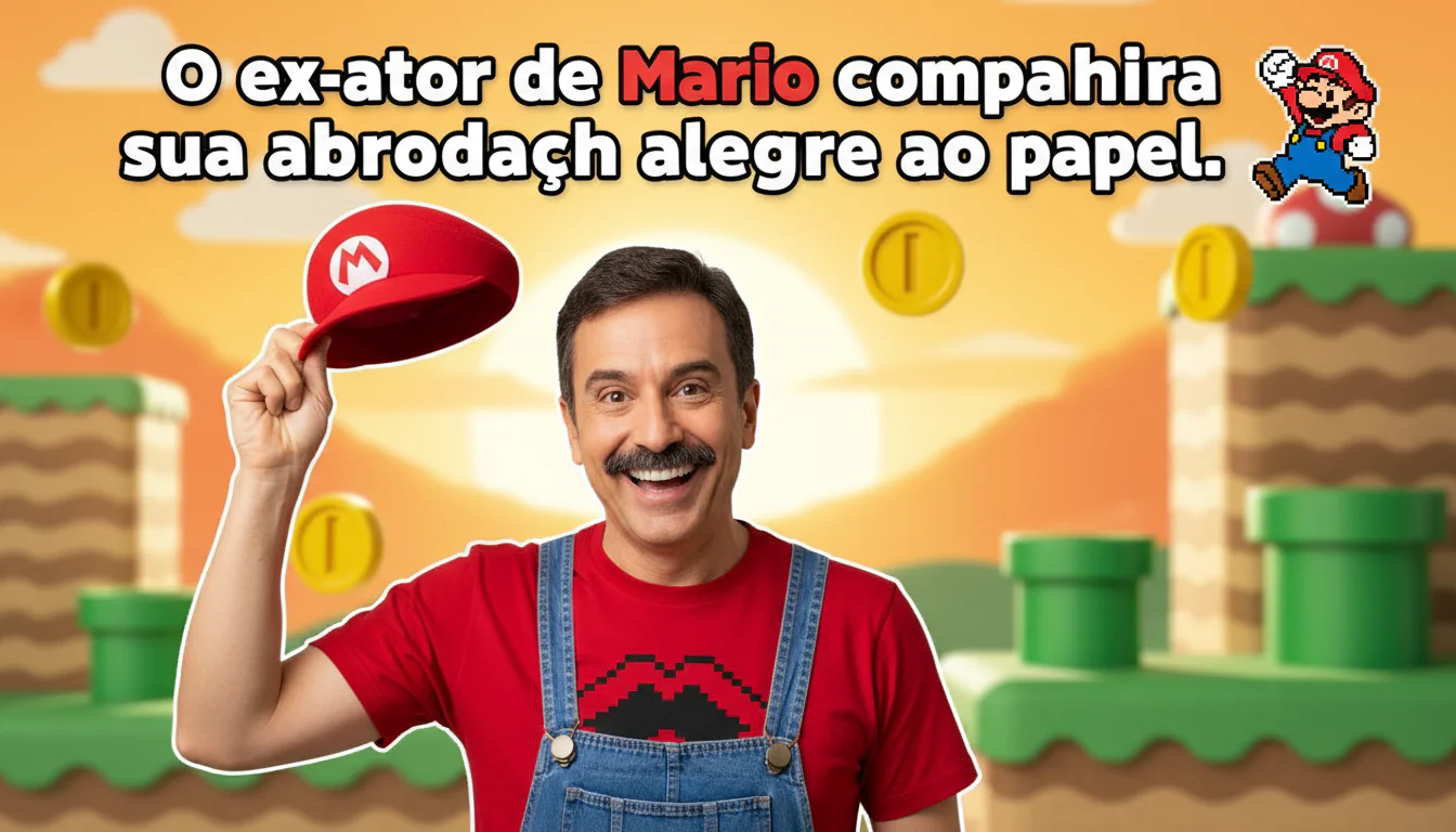 O ex-ator de Mario compartilha sua abordagem alegre ao papel
