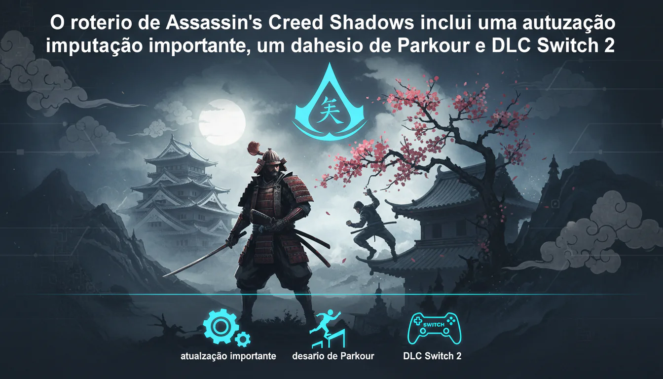 O roteiro de Assassin’s Creed Shadows inclui uma atualização importante, um desafio de Parkour e DLC Switch 2 O roteiro de Assassin’s Creed Shadows inclui uma atualização importante, um desafio de Parkour e DLC Switch 2
