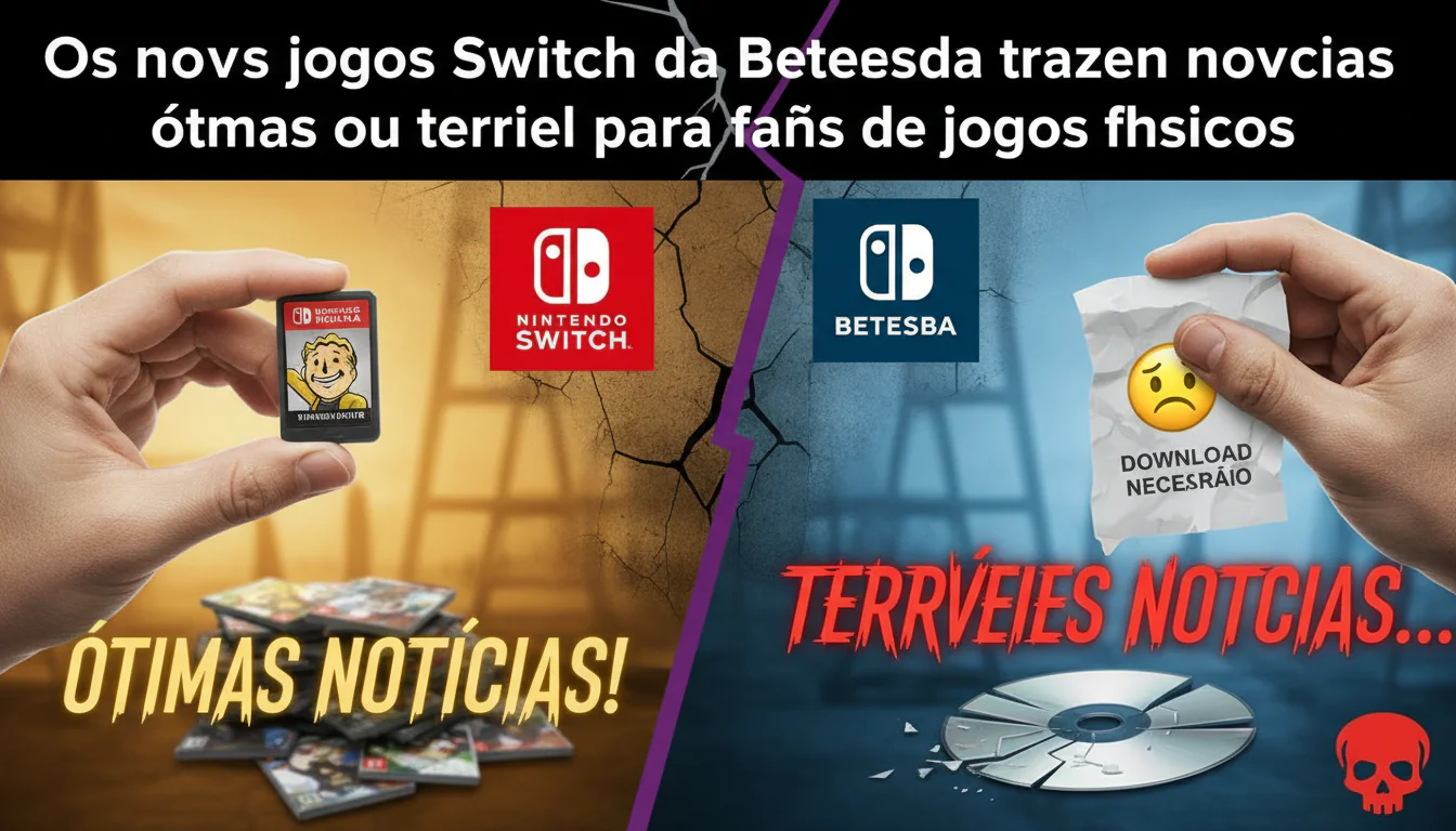 Os novos jogos Switch da Bethesda trazem notícias ótimas ou terríveis para os fãs de jogos físicos