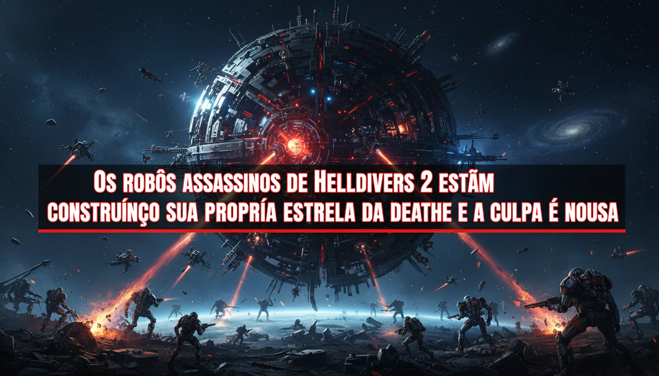 Os robôs assassinos de Helldivers 2 estão construindo sua própria estrela da morte e a culpa é nossa