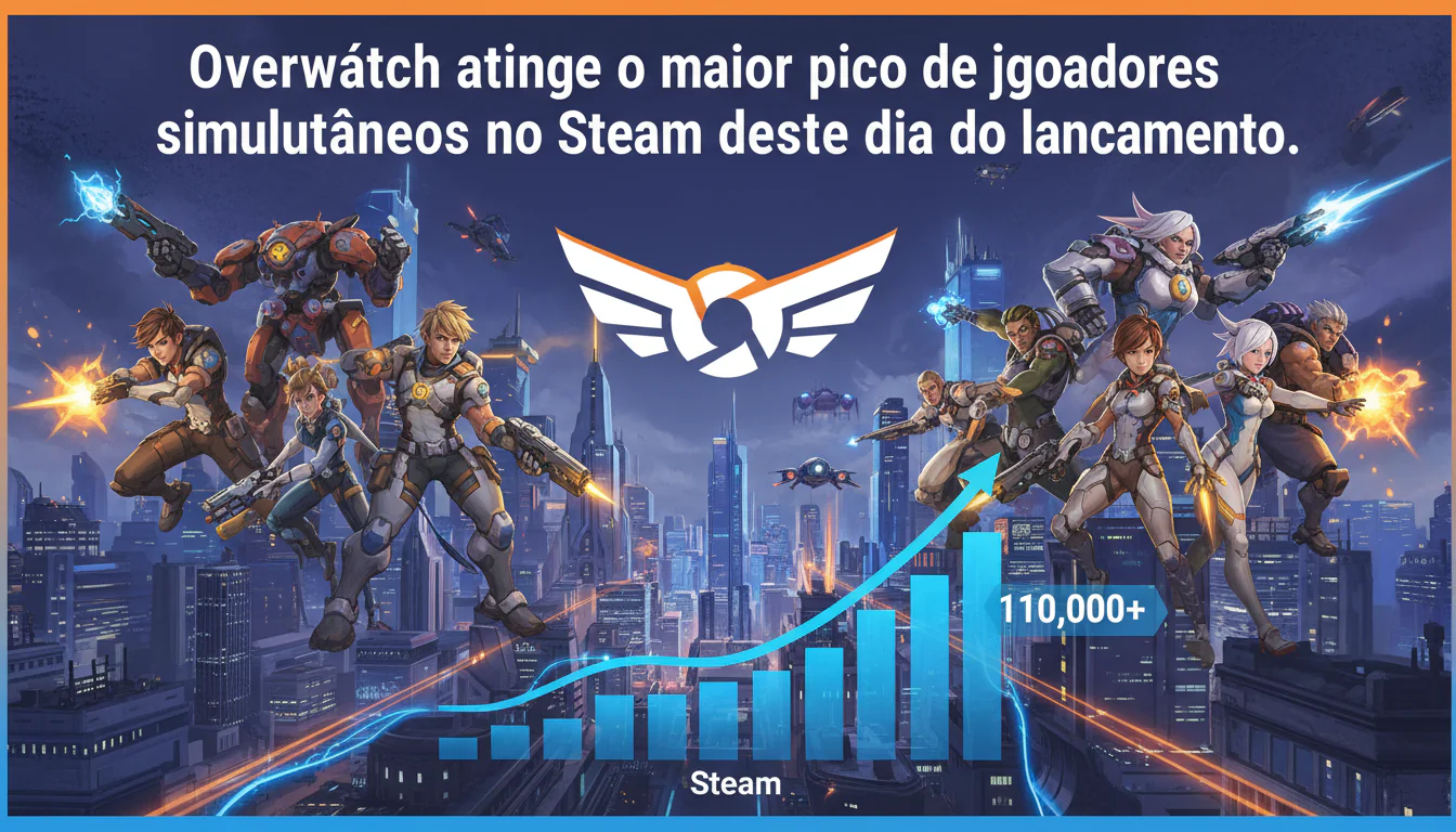 Overwatch atinge o maior pico de jogadores simultâneos no Steam desde o dia do lançamento
