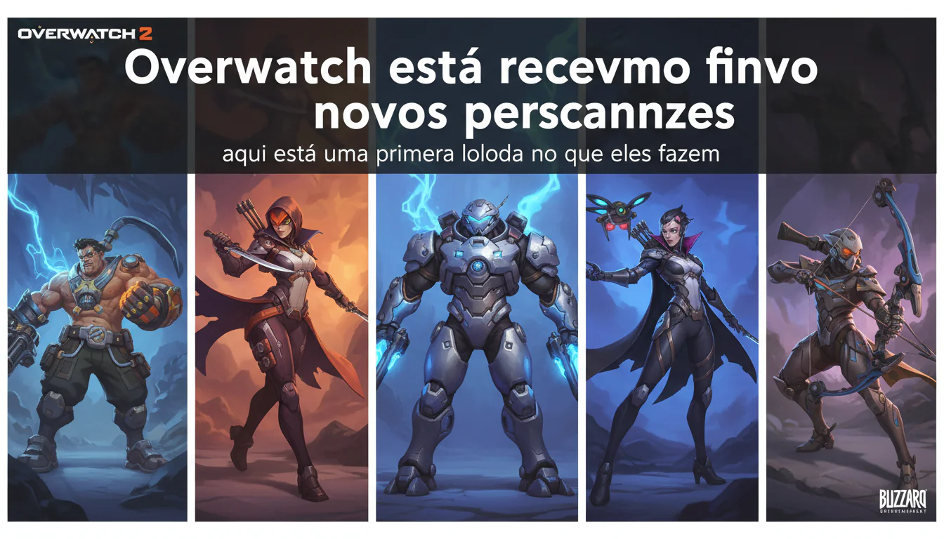 Overwatch está recebendo cinco novos personagens, aqui está uma primeira olhada no que eles fazem