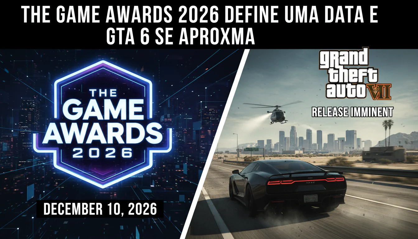 The Game Awards 2026 define uma data e GTA 6 se aproxima