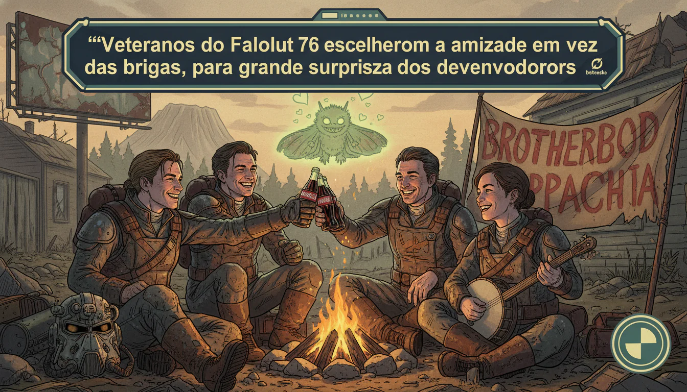 Veteranos do Fallout 76 escolheram a amizade em vez das brigas, para grande surpresa dos desenvolvedores