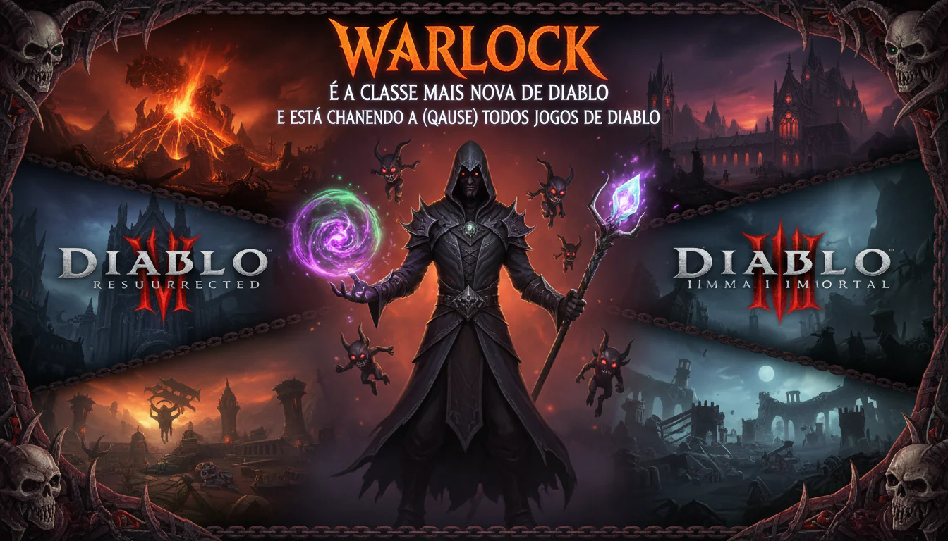 Warlock é a classe mais nova de Diablo e está chegando a (quase) todos os jogos de Diablo