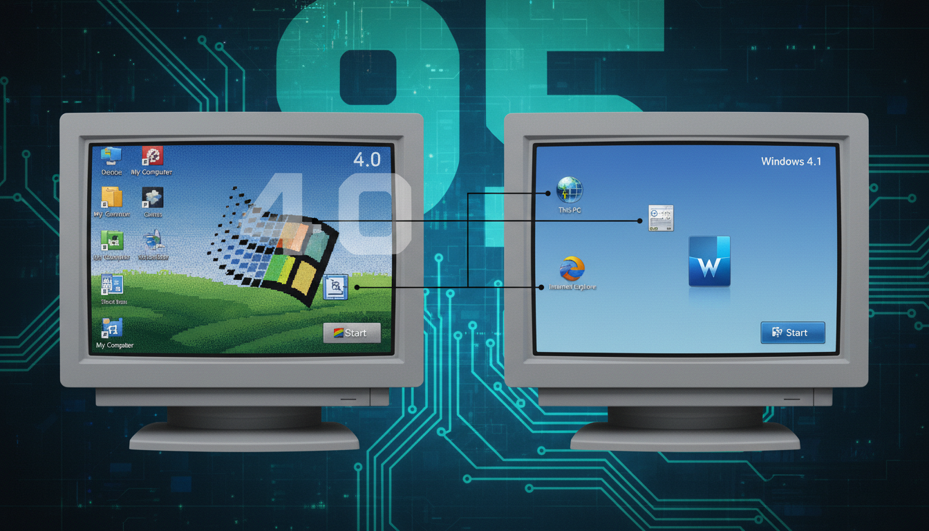 Windows 4.1: O Que Mudou no Windows 95 Original?