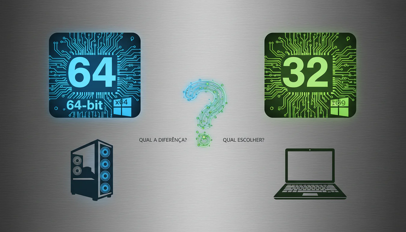 Windows 64-bit vs 86-bit: Qual a Diferença e Qual Escolher? Windows 64-bit vs 86-bit: Qual a Diferença e Qual Escolher?
