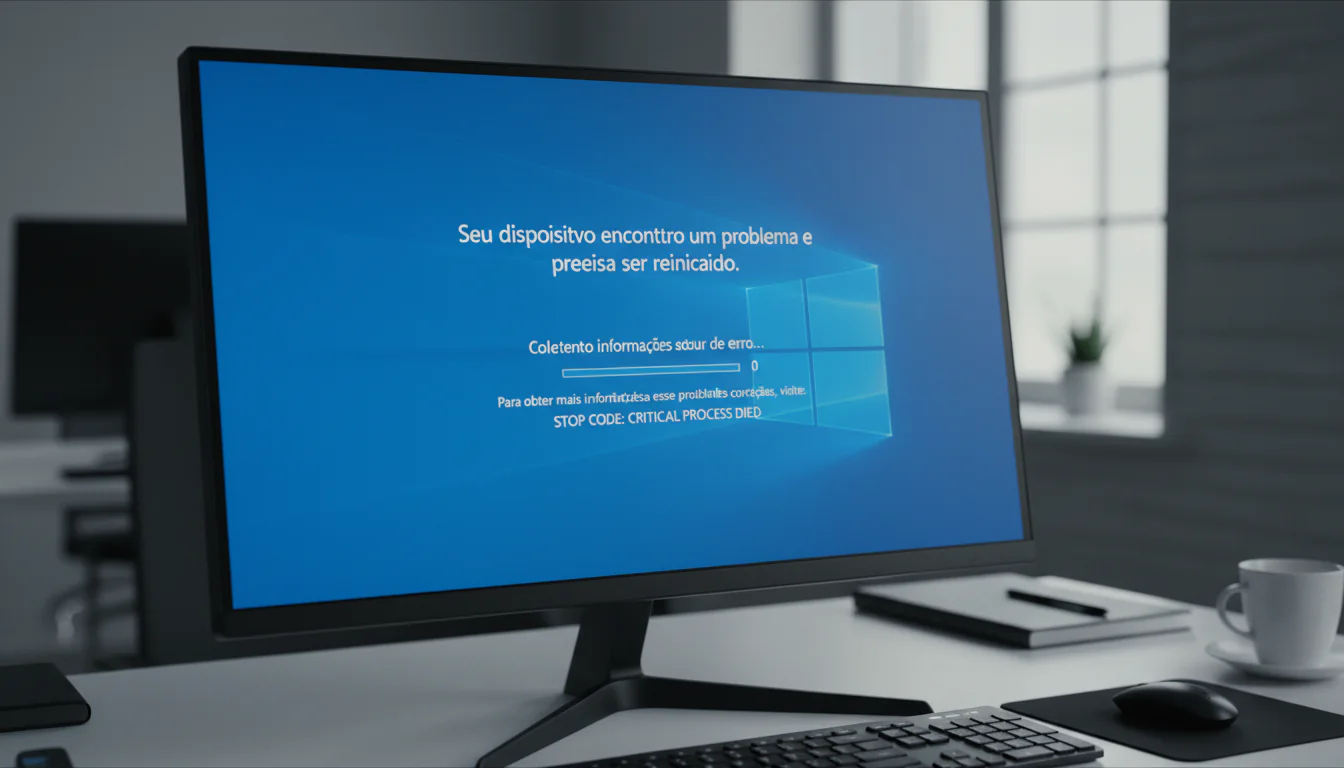 Tela Azul no Windows: Solução para Seu dispositivo encontrou um problema