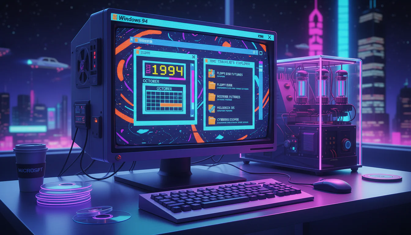 Windows 94: O que Aconteceria se a Microsoft Viajasse no Tempo?