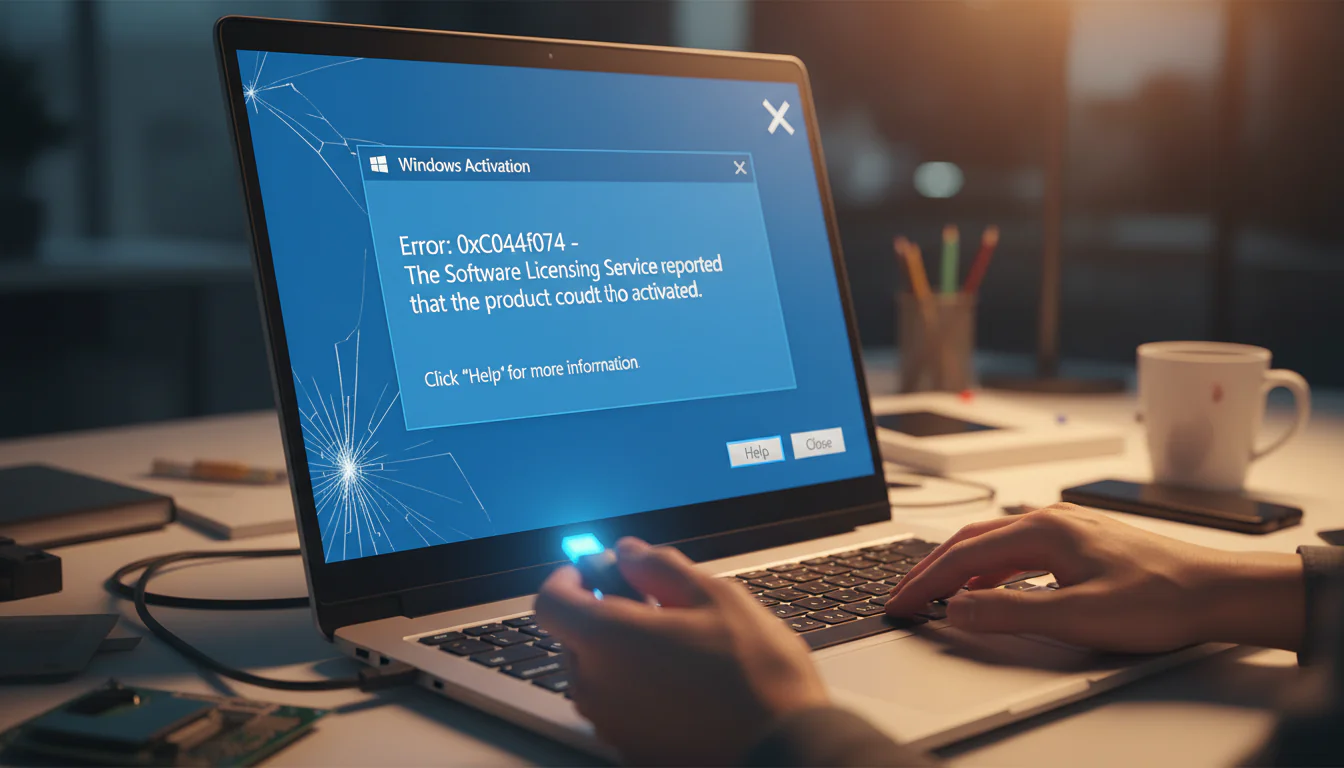 Erro Windows 0xc004f074: Soluções Simples para Ativação!