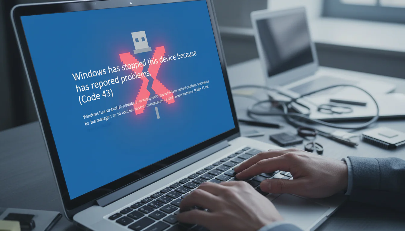Erro Código 43 Windows: Soluções para Dispositivo Interrompido Erro Código 43 Windows: Soluções para Dispositivo Interrompido