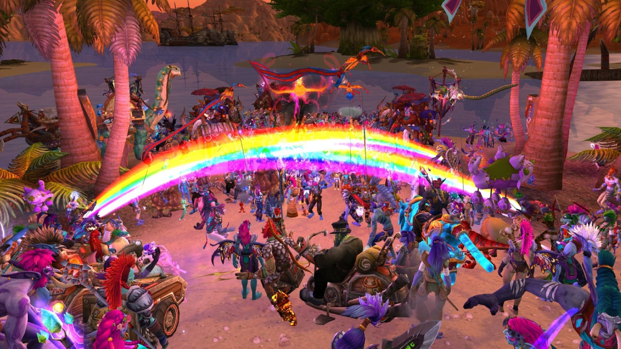 O primeiro evento oficial do mês do orgulho do World Of Warcraft está em andamento O primeiro evento oficial do mês do orgulho do World Of Warcraft está em andamento