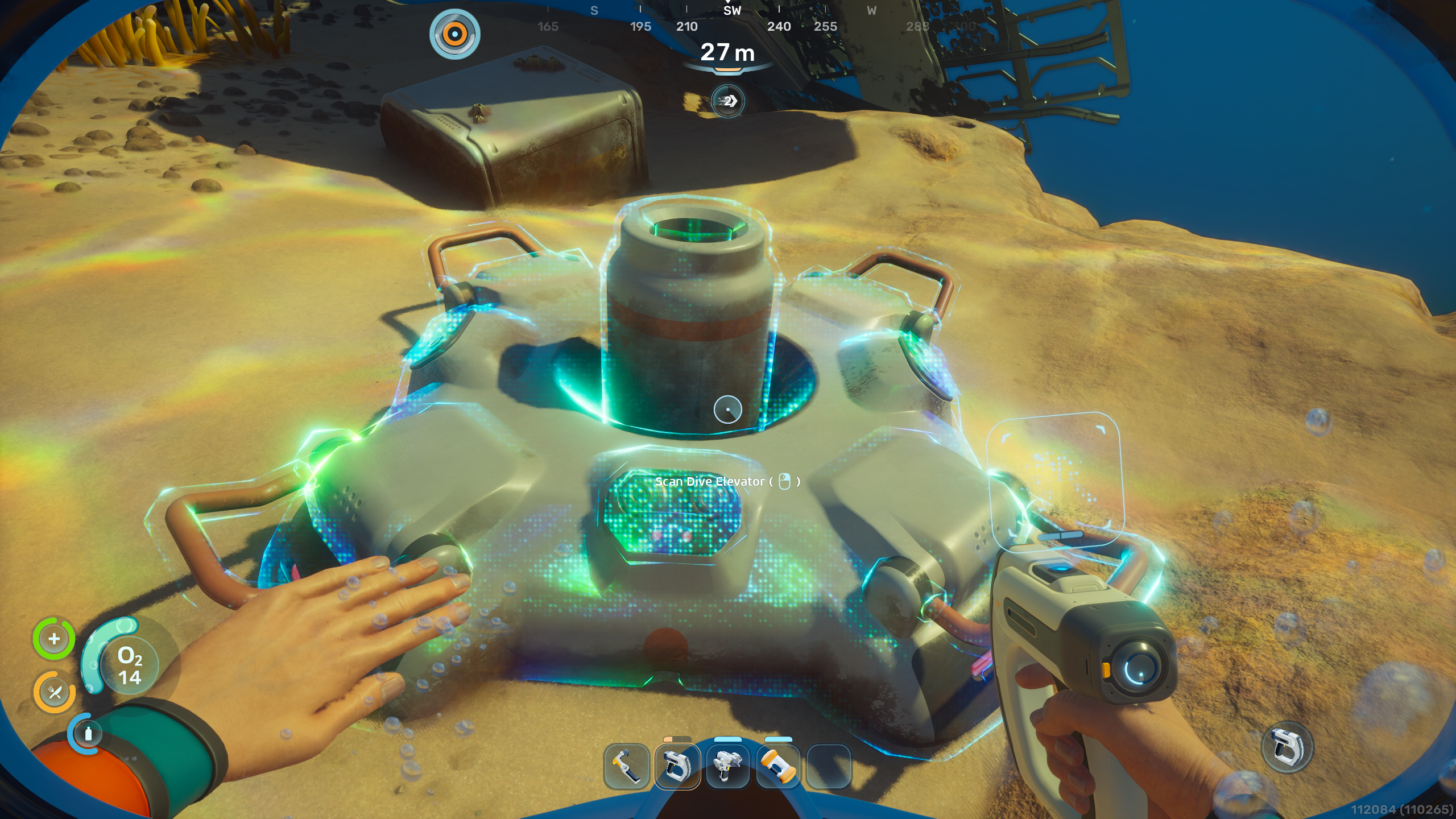 Como construir e usar o elevador de mergulho em Subnautica 2