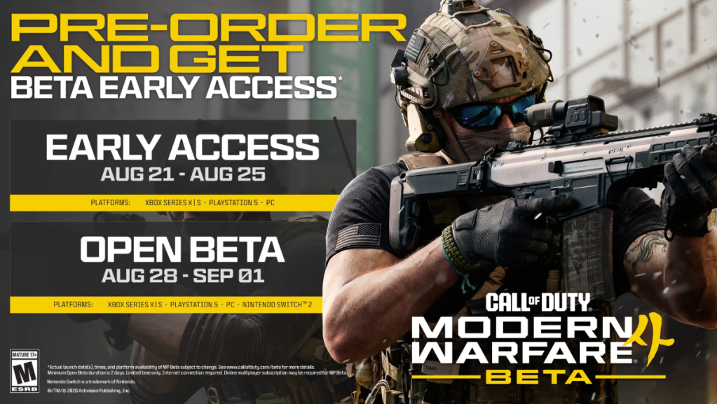 Call Of Duty: Modern Warfare 4 Beta: datas, conteúdo e como entrar Call Of Duty: Modern Warfare 4 Beta: datas, conteúdo e como entrar